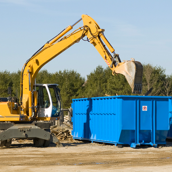 what size residential dumpster rentals are available in Pierz